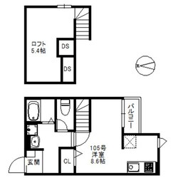 スコルピオ歯科大前の物件間取画像